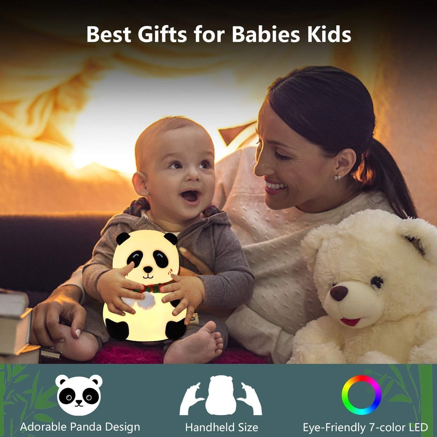 Panda Lamp – Rechargeable Silicone Night Lamp | Cute Panda Night Light