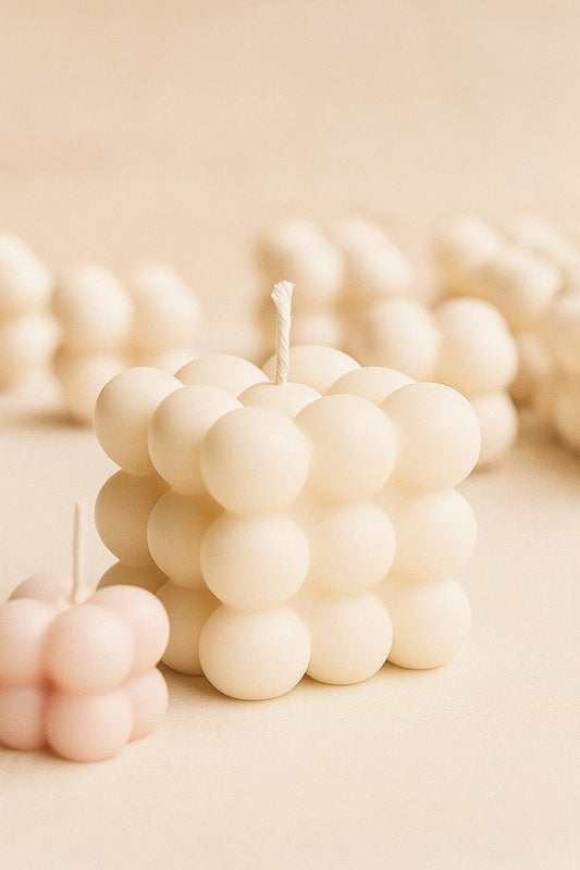 Premium Big Bubble Candle | Scented | Unscented | Multiple Colours