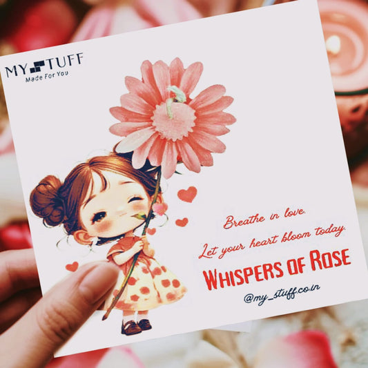 Scented Daisy Flower Card Candles | Personalized Fragrance Gift | Perfect for Wedding, Invitations, Proposals & Birthday Wishes