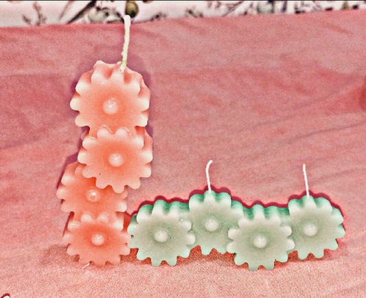 Premium Flower Bar Candles - Scented | Unscented | Multiple Colors | Perfect for Dinner Nights, Gifting & Decoration