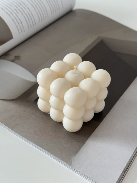 Scented Bubble Candle Combo – Big Bubble + FREE Mini Bubble | Aesthetic Home Decor & Gift Set