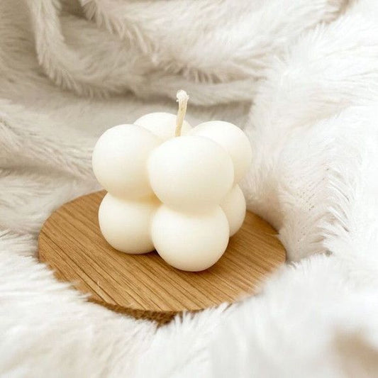 Premium Aesthetic Scented Mini Bubble Candles – White Wax Decorative Set | Pack of 2 / 4 / 8 / 12 | Elegant Home Decor & Gifting