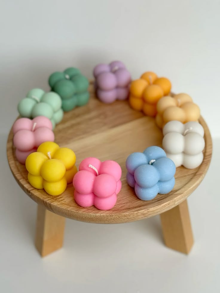 Premium Scented Mini Bubble Candles + Free Customised Message Card | Soy Wax | Multiple Fragrances & Colors