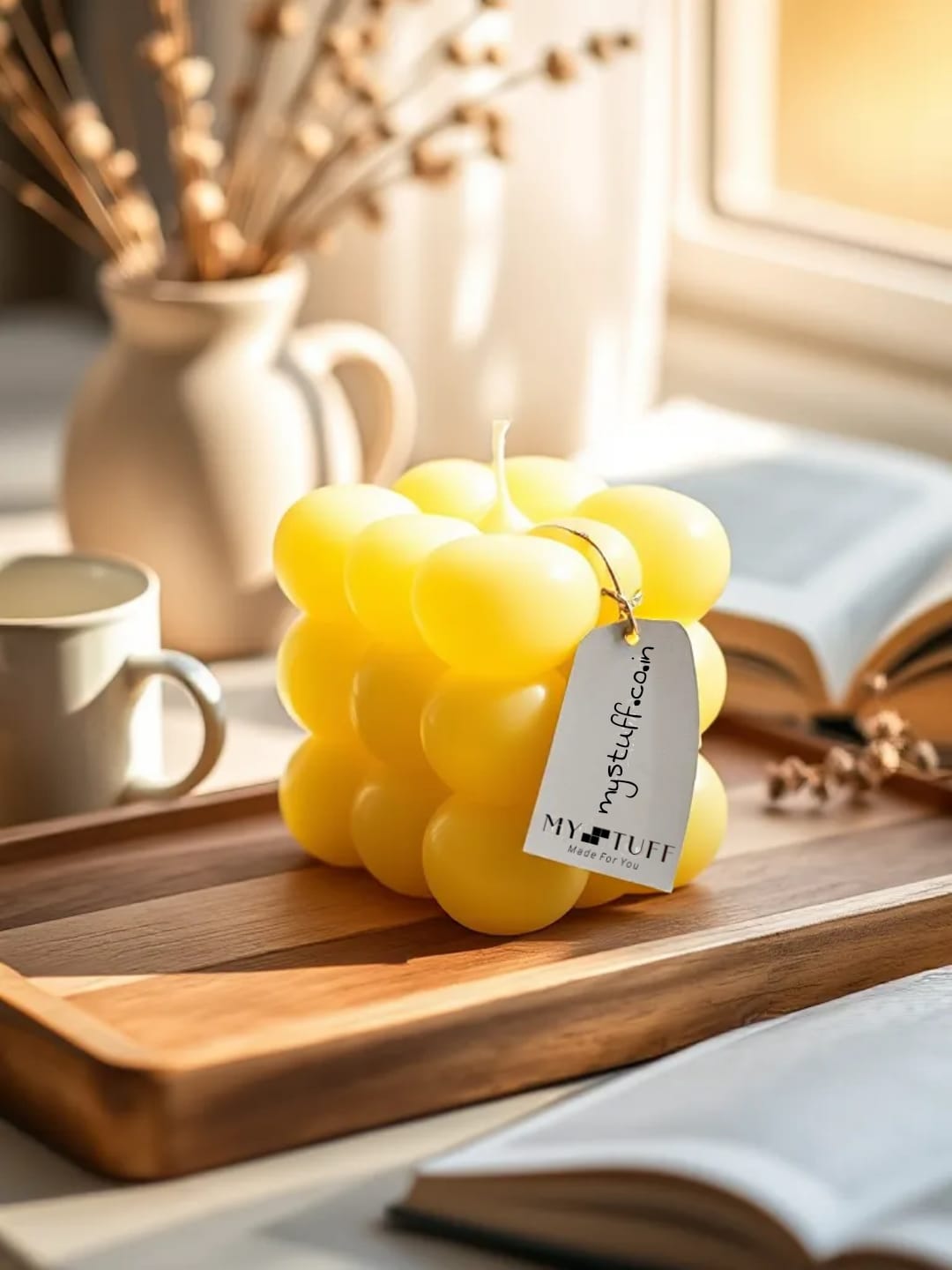 Premium Big Bubble Candle | Scented | Unscented | Multiple Colours