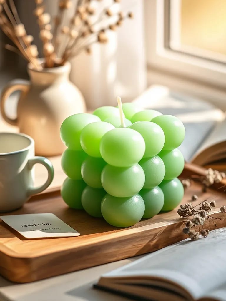 Premium Big Bubble Candle | Scented | Unscented | Multiple Colours