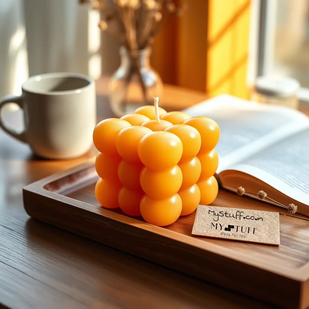 Premium Big Bubble Candle | Scented | Unscented | Multiple Colours