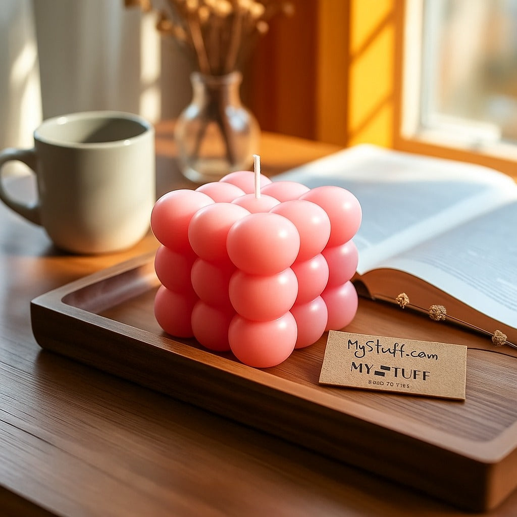 Premium Big Bubble Candle | Scented | Unscented | Multiple Colours