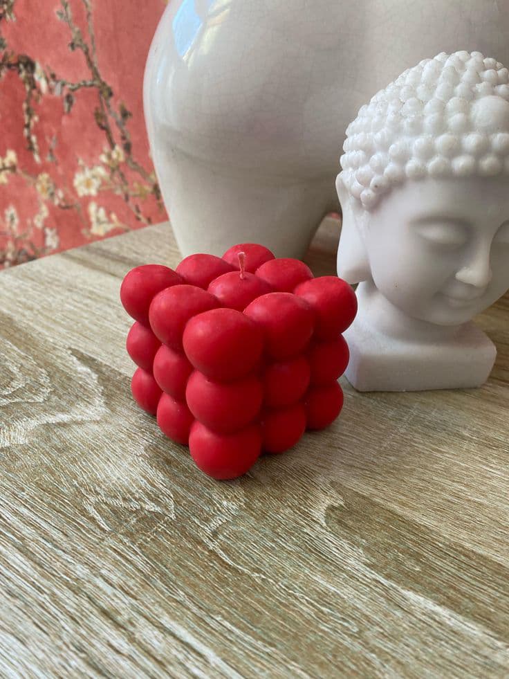 Premium Big Bubble Candle | Scented | Unscented | Multiple Colours