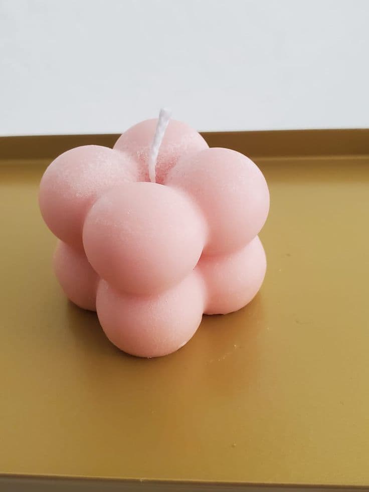 Aesthetic Unscented Mini Bubble Candles – Multicolor Wax Decorative Set | Pack of 2 / 4 / 8 / 12 | Home Decor & Return Gift Item