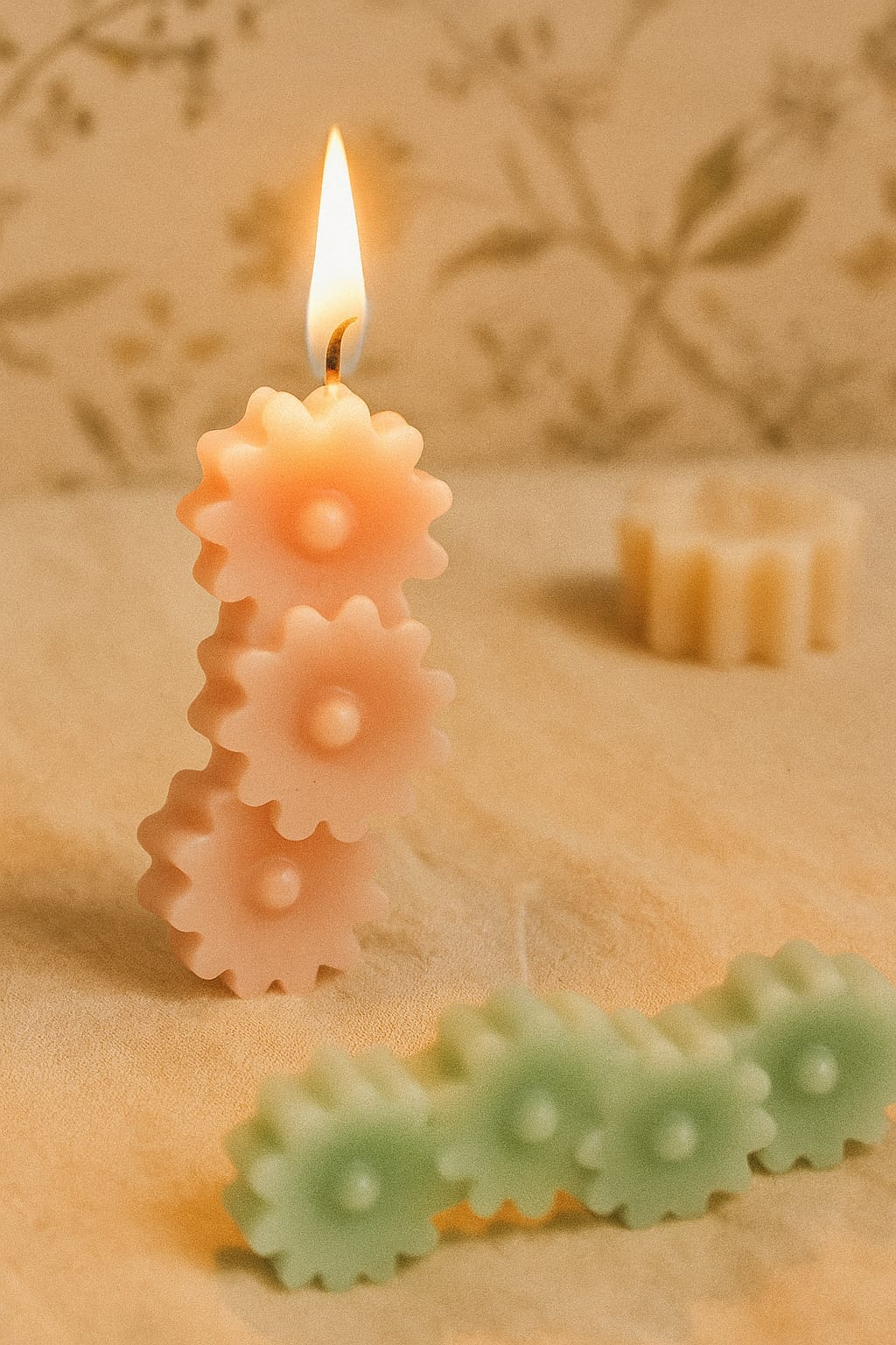 Premium Flower Bar Candles - Scented | Unscented | Multiple Colors | Perfect for Dinner Nights, Gifting & Decoration