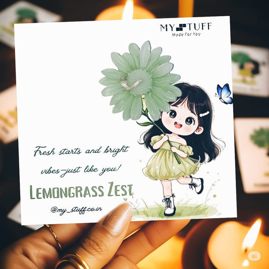 Scented Daisy Flower Card Candles | Personalized Fragrance Gift | Perfect for  Wedding, Invitations, Proposals & Birthday Wishes