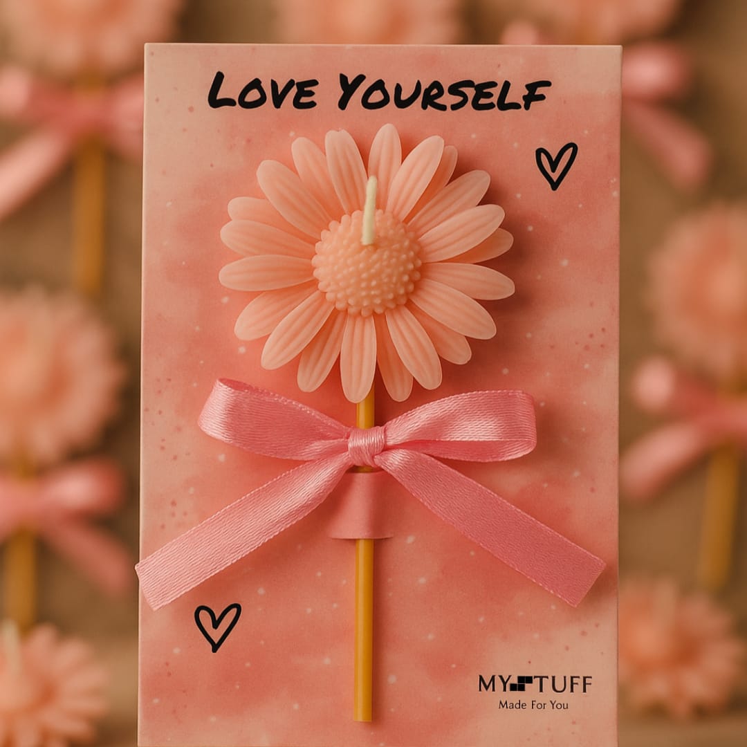 Scented Daisy Flower Card Candles | Personalized Fragrance Gift | Perfect for  Wedding, Invitations, Proposals & Birthday Wishes